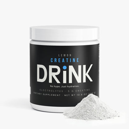 DRiNK Lemon Creatine electrolyte powder tub product view