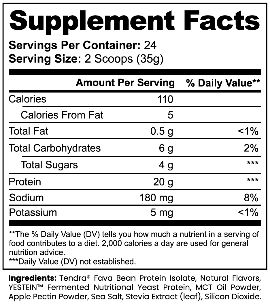 Vanilla Plant Protein